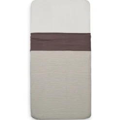 Jollein Wrinkled Cotton Chestnut 120 x 150 cm Ledikantlaken