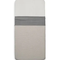 Jollein Wrinkled Cotton Storm Grey 120 x 150 cm Ledikantlaken Sale