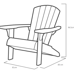 Keter Troy Adirondack Tuinstoel Hot