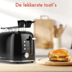 KitchenBrothers Broodrooster met Tostiklemmen Discount