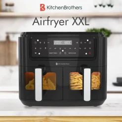 KitchenBrothers Dubbele Airfryer XXL New