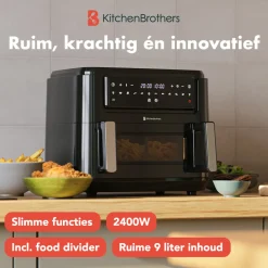 KitchenBrothers Dubbele Airfryer XXL New