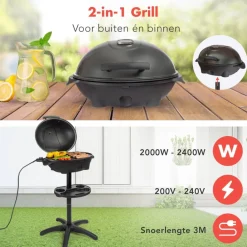 KitchenBrothers Opvouwbare Elektrische BBQ Discount