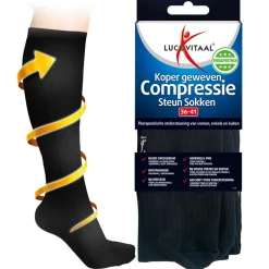 Lucovitaal Koper Geweven Compressie Steun Kousen Discount