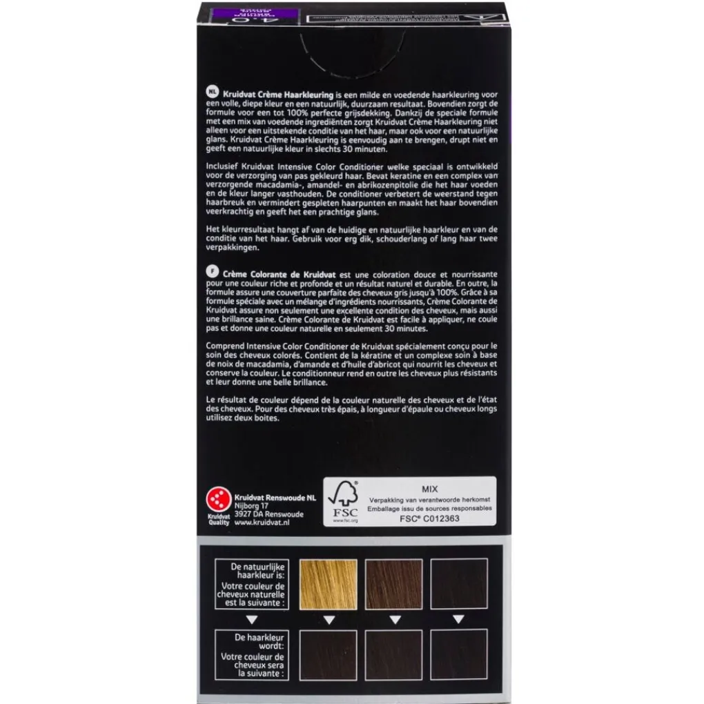 Kruidvat 4.0 Donker Bruin Crème Haarkleuring Sale