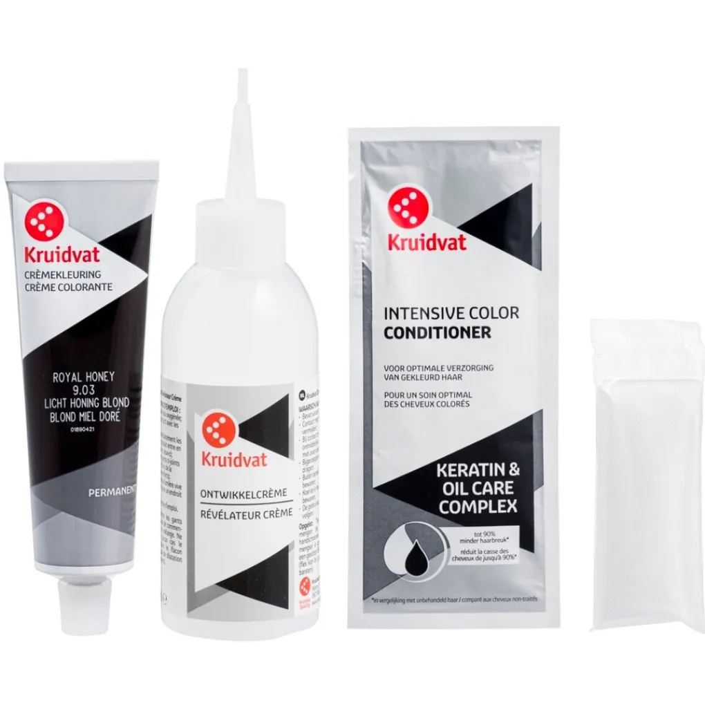Kruidvat 9.03 Licht Honing Blond Crème Haarkleuring Clearance