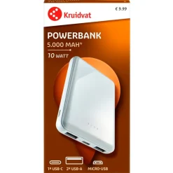 Kruidvat 5.000 mAh Powerbank Hot