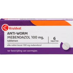 Kruidvat Anti-Worm Mebendazol 100mg Tabletten Discount