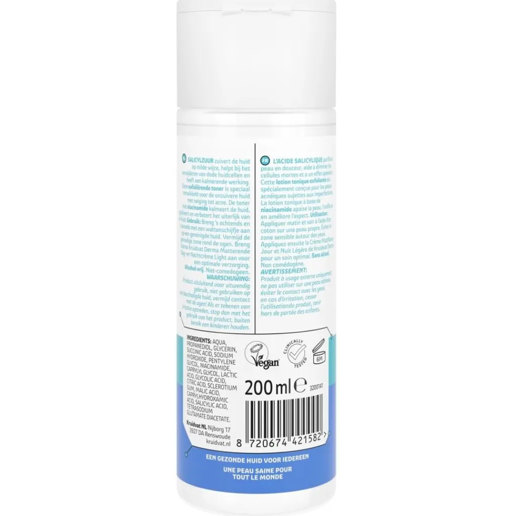 KRUIDVAT DERMA Exfoliërende Toner Online