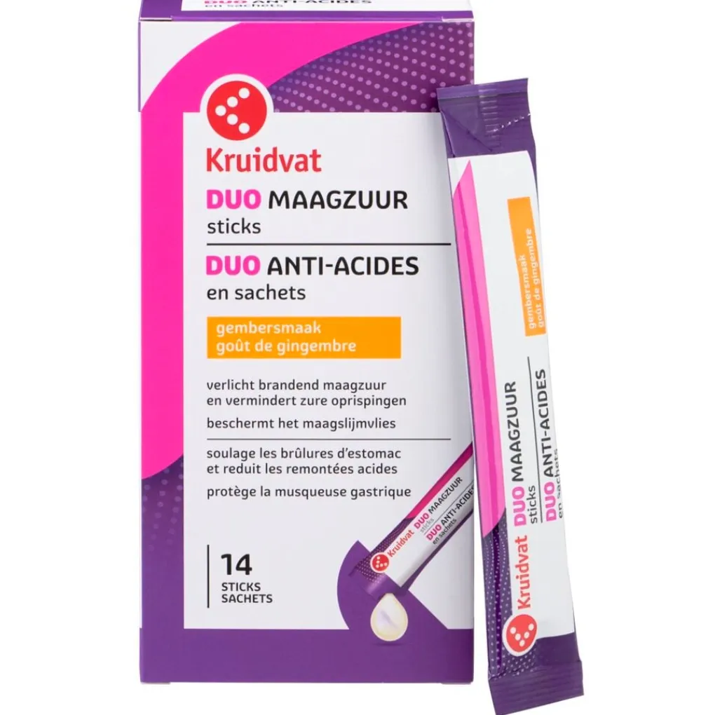 Kruidvat Duo Maagzuur Sticks met Gembersmaak Discount