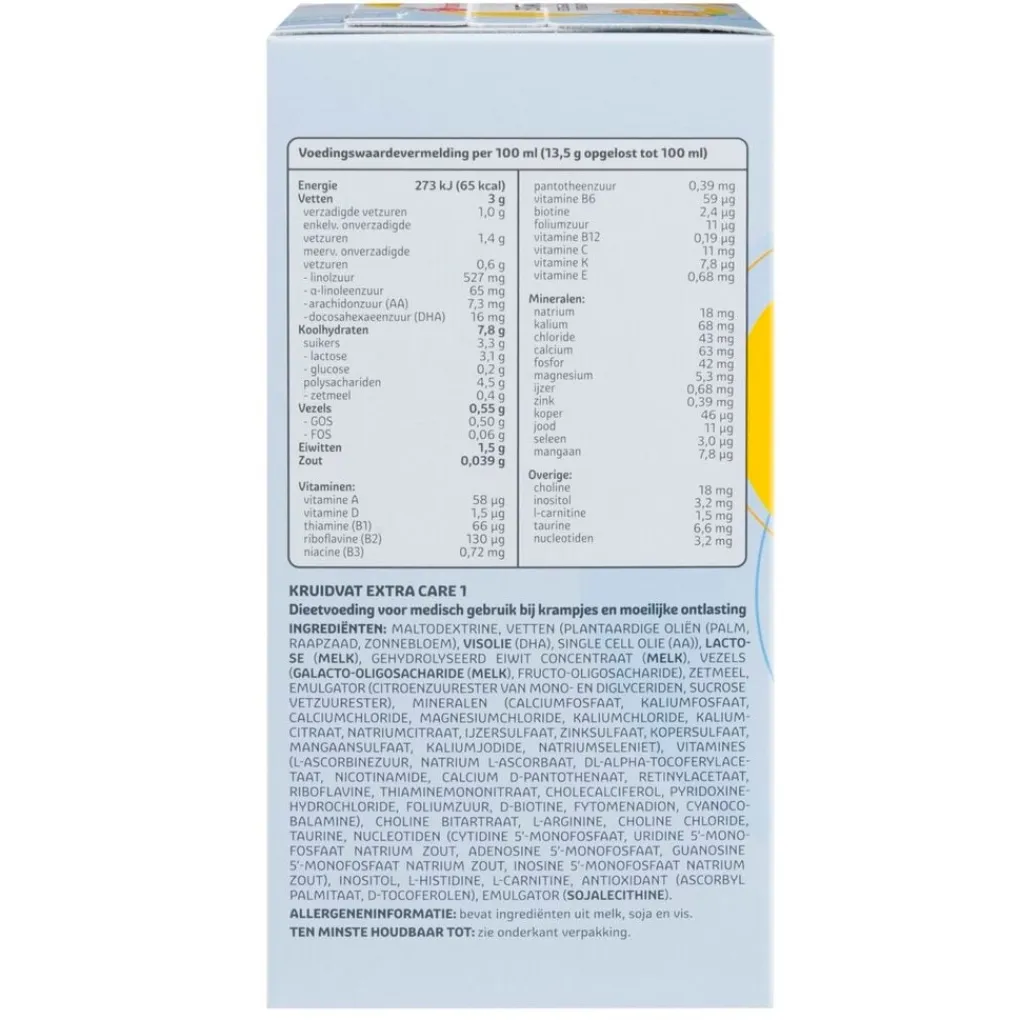 Kruidvat Extra Care 1 0-6M Dieetvoeding bij Krampjes of Moeizame Ontlasting Hot