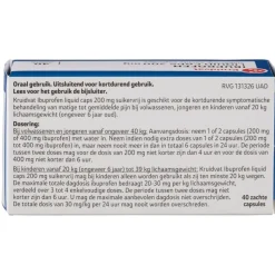 Kruidvat Ibuprofen Liquid Caps 200 mg Capsules New