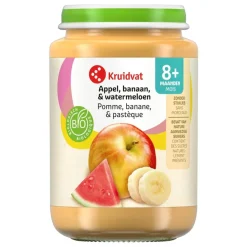 Kruidvat 8+M Bio Appel, Banaan & Watermeloen Fruithapje
