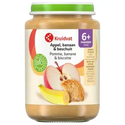 Kruidvat 6+M Bio Appel, Banaan & Beschuit Fruithapje Outlet