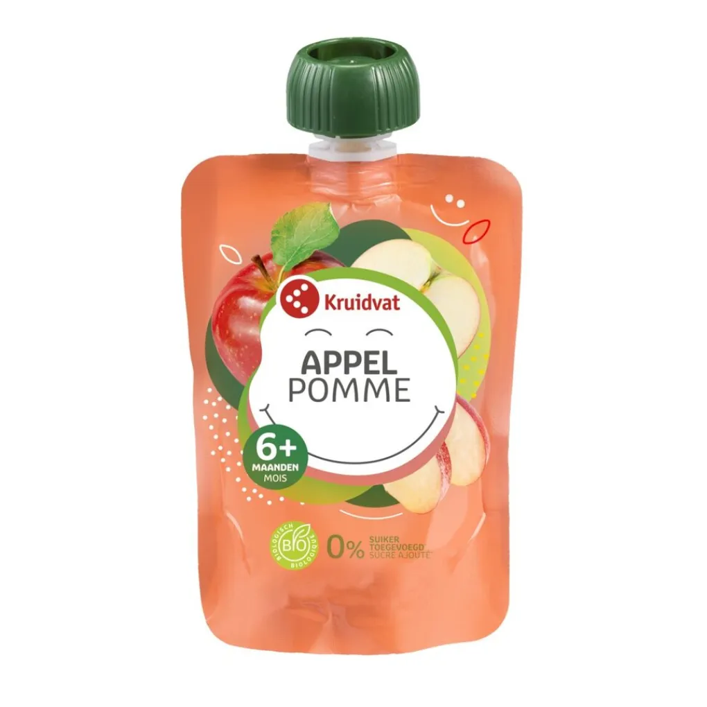 Kruidvat 6+M Bio Appel Knijpzakje Clearance