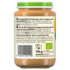 Kruidvat 6+M Bio Appel, Perzik & Mango Fruithapje Best