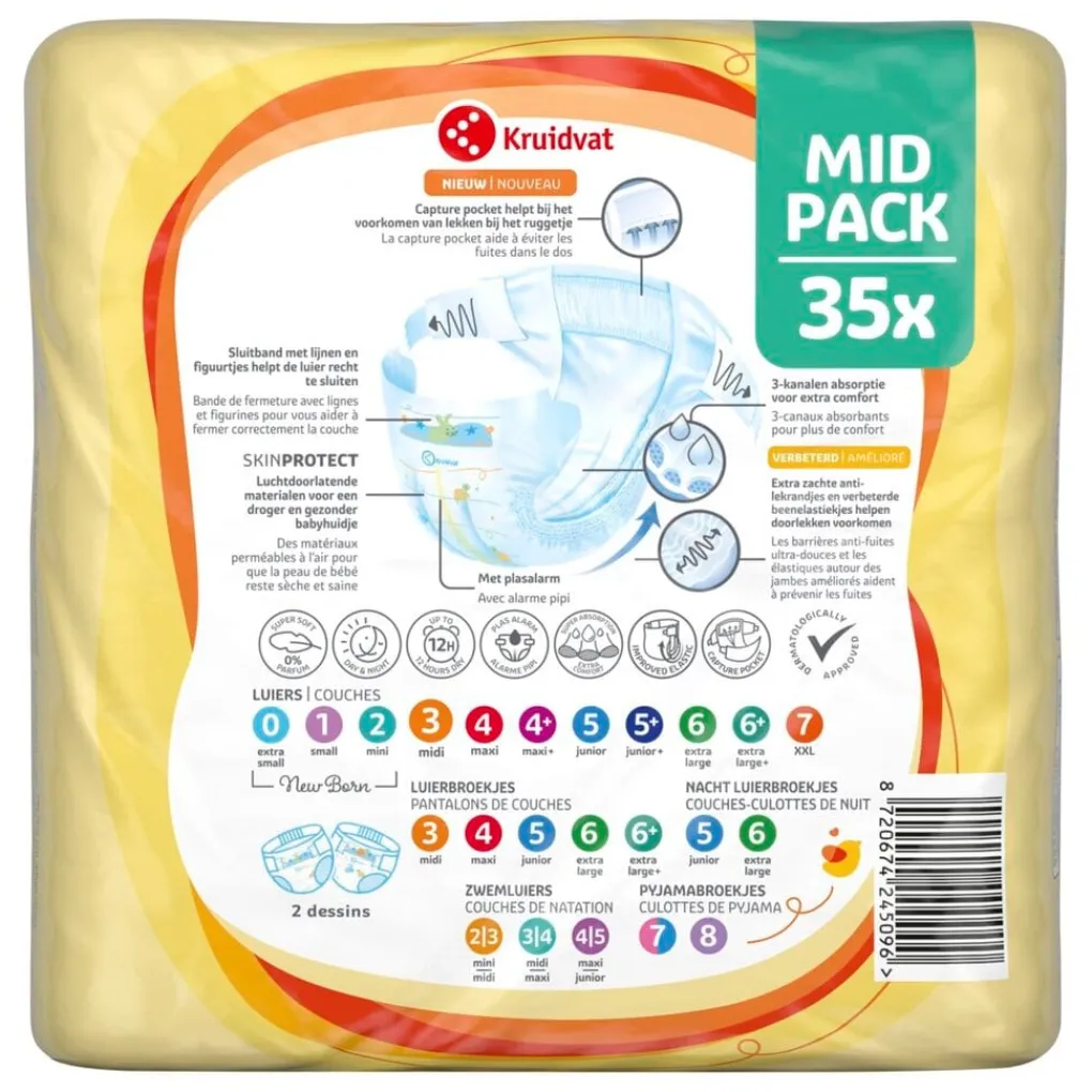 Kruidvat Midi Maat 3 Luiers Midpack Outlet