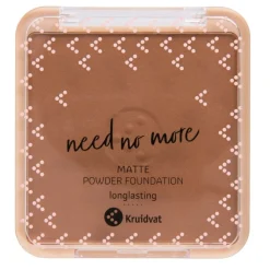 Kruidvat Need No More 055 Deep Mocha Color & Finish Powder Foundation New
