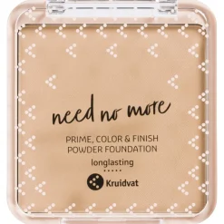 Kruidvat Need No More 028 Medium Biscuit Prime, Color & Finish Powder Foundation Best