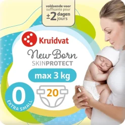 Kruidvat NewBorn Extra Small Maat 0 Luiers Smallpack New