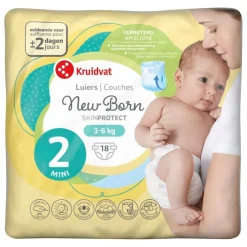 Kruidvat NewBorn Mini Maat 2 Luiers Smallpack Clearance