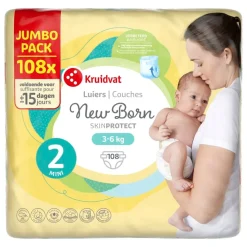 Kruidvat NewBorn Mini Maat 2 Luiers Jumbopack Hot