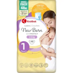 Kruidvat NewBorn Small Maat 1 Luiers Midpack Best