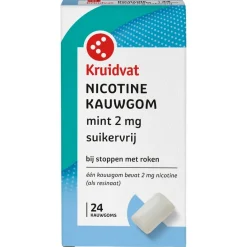 Kruidvat Nicotine Mint 2mg Suikervrij Kauwgom Online