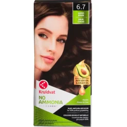 Kruidvat No Ammonia 6.7 Warm Bruin Crème Haarkleuring New