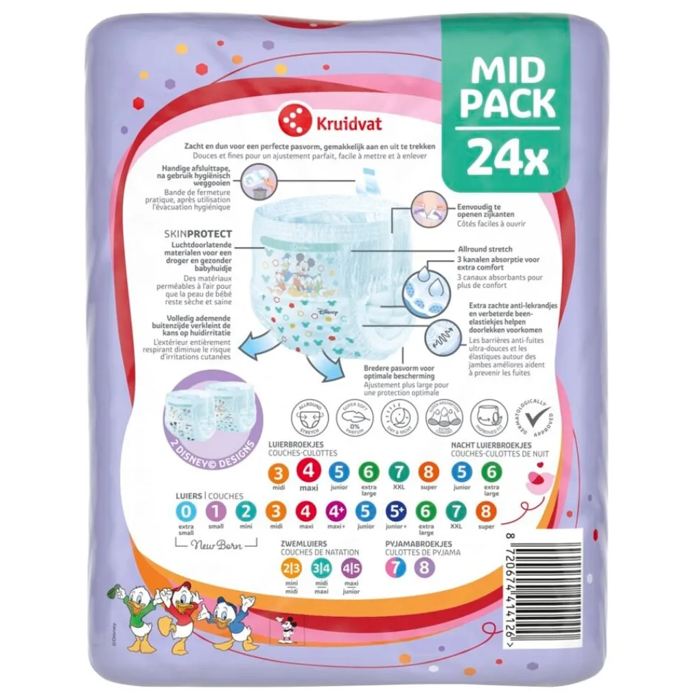 Kruidvat Pants Maxi Maat 4 Luierbroekjes Midpack Sale