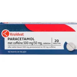 Kruidvat Paracetamol met Coffeïne 500mg/50mg Tabletten Sale
