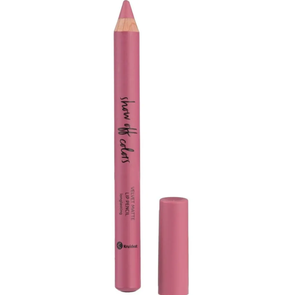 Kruidvat Show Off Colors 037 Velvet Blush Velvet Matte Lip Pencil