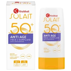 Kruidvat Solait SPF50+ Anti-Age Face Sunfluid New
