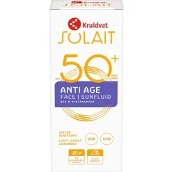 Kruidvat Solait SPF50+ Anti-Age Face Sunfluid New