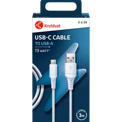 Kruidvat USB-A naar USB-C Oplaadkabel Outlet
