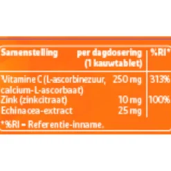 Kruidvat Vitamine C Complex met Zink Kauwtabletten New