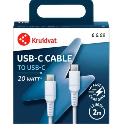 Kruidvat 20W Usb-C-naar-Usb-C Kabel Clearance