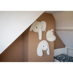 Label Label Hippo Harvey Ivory Muurdecoratie