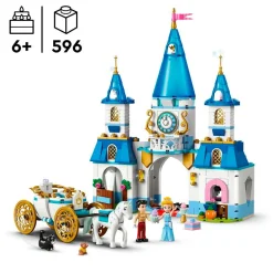 LEGO Disney 43275 Assepoesters Kasteel en Paardenkoets Clearance