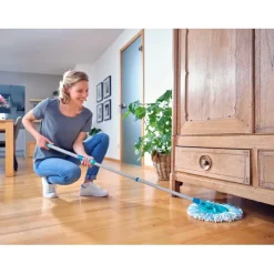 Leifheit Clean Twist Dweil Set Disc Mop Ergo met Emmer en Uitwringsysteem Outlet