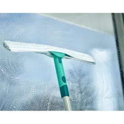 Leifheit XL Pro Reach 2-in-1 Raamtrekker (40 cm) met Micro Duo Overtrek en Telescoopsteel Hot