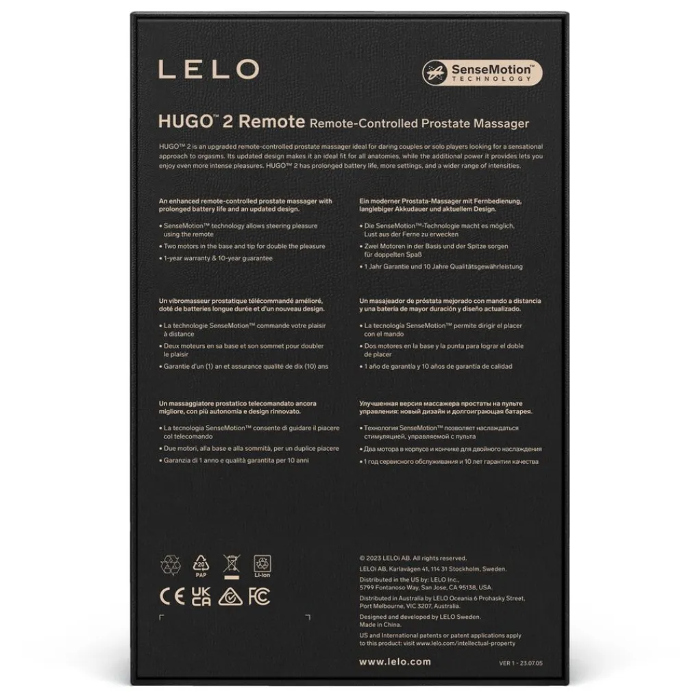 Lelo Hugo 2 Prostaat Vibrator met Afstandsbediening