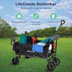 LifeGoods Opvouwbare Bolderkar Hot