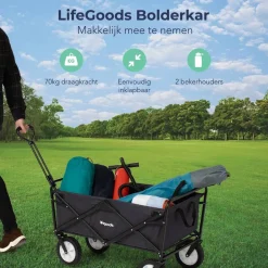 LifeGoods Opvouwbare Bolderkar New