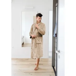 Linnick Flanel Fleece Badjas Uni Clearance