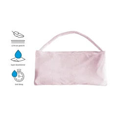 Linnick Strandlaken Ligbed Handdoek Microvezel 75x215cm (3 in 1) - light pink Hot