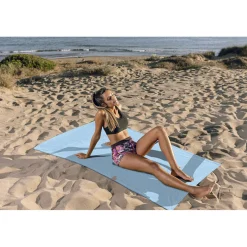 Linnick Strandlaken Microvezel 100x200cm - blue Online