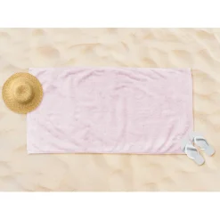 Linnick Strandlaken Microvezel 100x200cm - light pink New