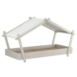 Basic Collectie Lodge Bed 90x200 cm Licht Clearance