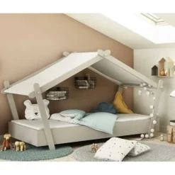 Basic Collectie Lodge Bed 90x200 cm Licht Clearance